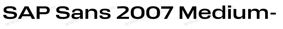 SAP Sans 2007 Medium字体转换